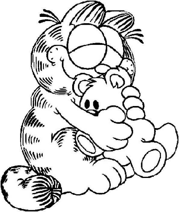 Free Awesome Garfield Coloring Pages Drawings printable