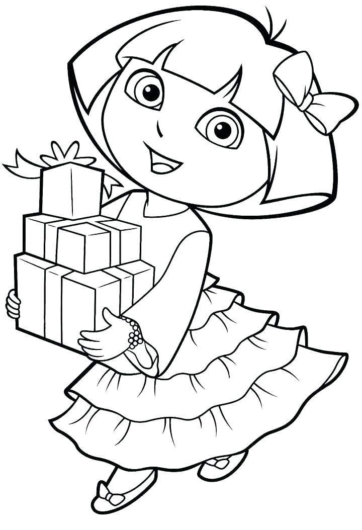 dora the explorer coloring pages Crafts,actvities and worksheets for ...