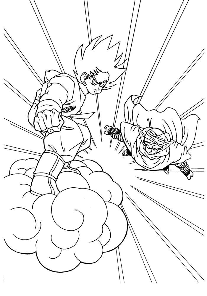 Free Best Dragon Ball Z Coloring Pages Coloring Sheets printable