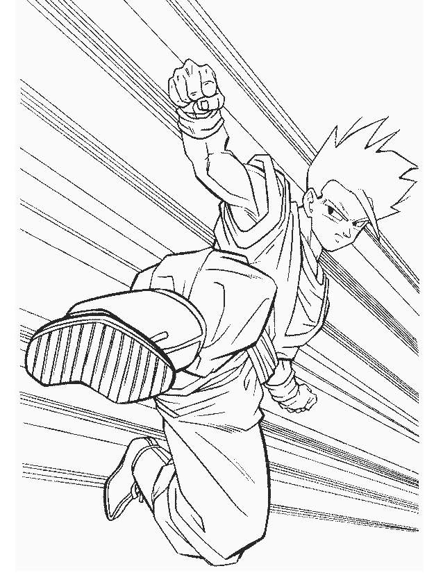 Free Best Dragon Ball Z Coloring Pages for Kids printable