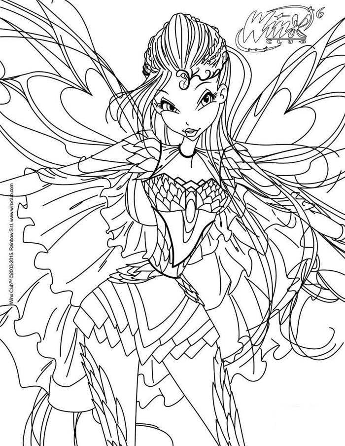 Best Winx Coloring Pages Linear  Free Printable Coloring Pages