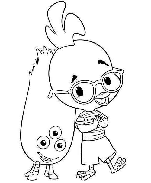 Free Chicken Little Coloring Pages Kirby and Ace printable