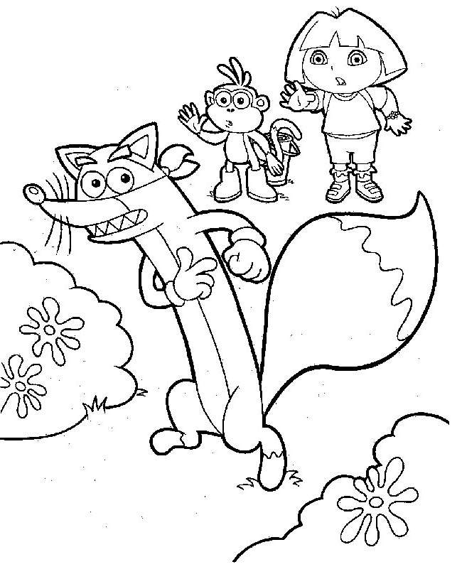 Free Cute Dora The Explorer Coloring Pages Coloring Sheets printable