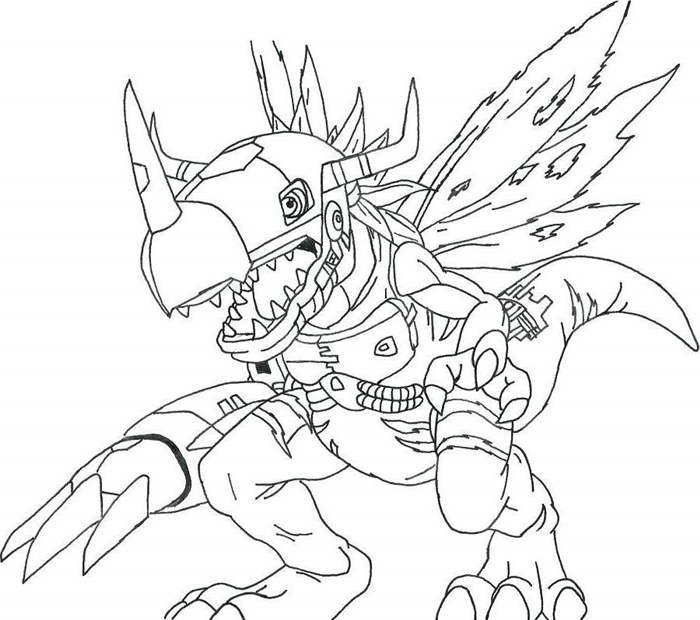 Free Digimon Coloring Pages Fan Art printable