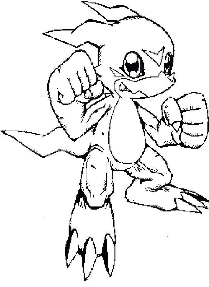 Digimon Coloring Sheet Printable