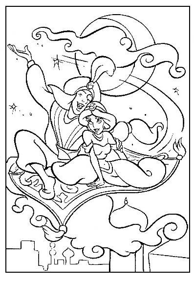 Free Disney Aladdin Coloring Pages Coloring Sheets printable