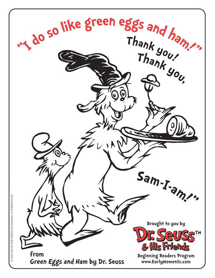 Free Dr Seuss Coloring Pages Free to Print printable