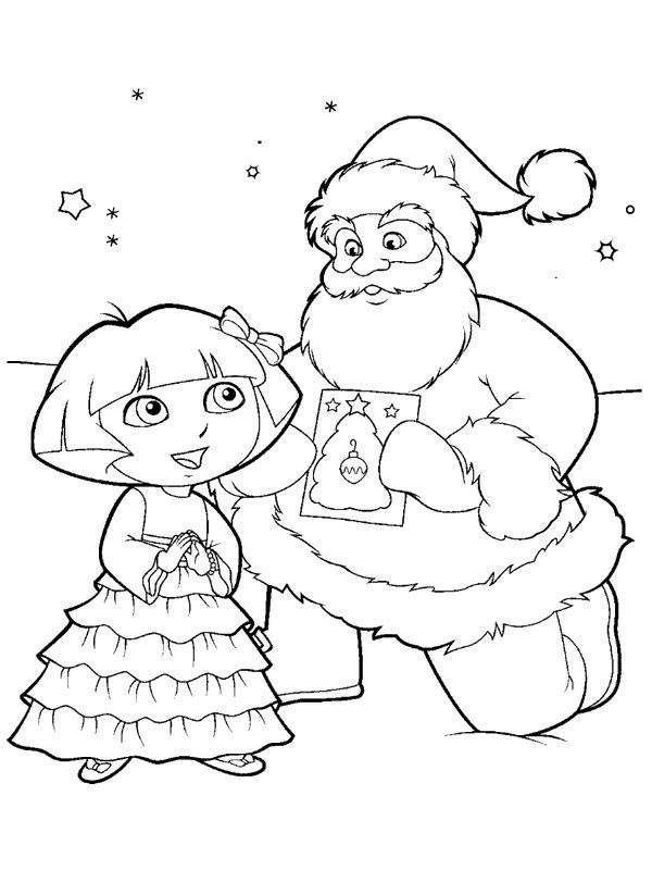 Free Easy Dora The Explorer Coloring Pages Drawing Pictures printable