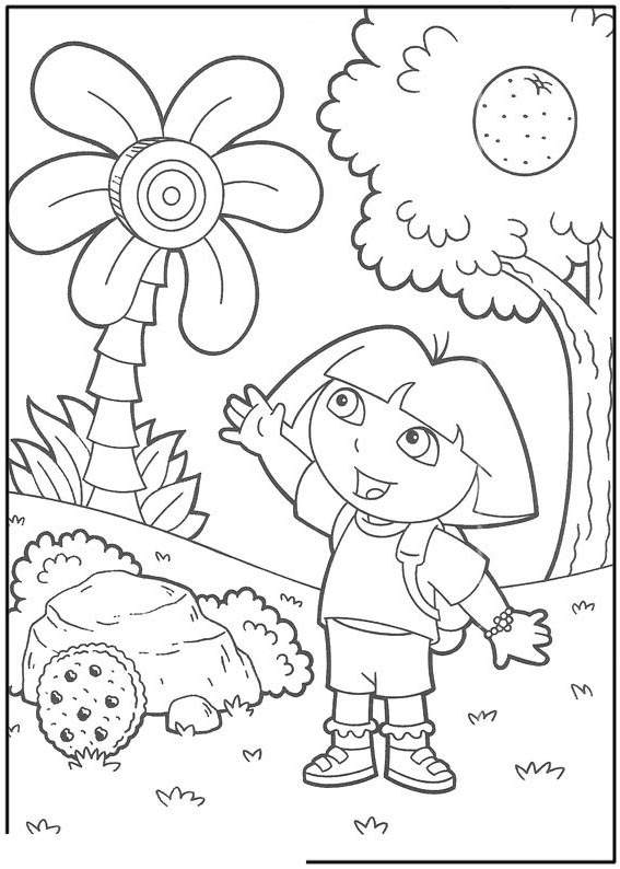 Free Easy Dora The Explorer Coloring Pages Free to Print printable
