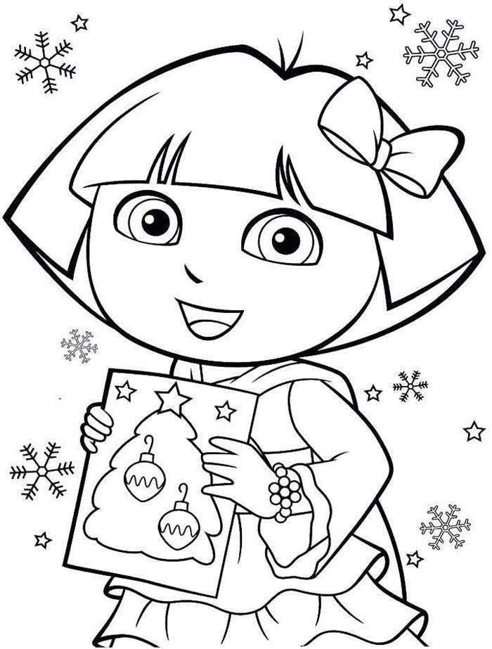 Free Fancy Dora The Explorer Coloring Pages Pictures printable