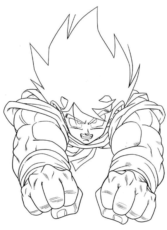 Free Fancy Dragon Ball Z Coloring Pages for Girls printable