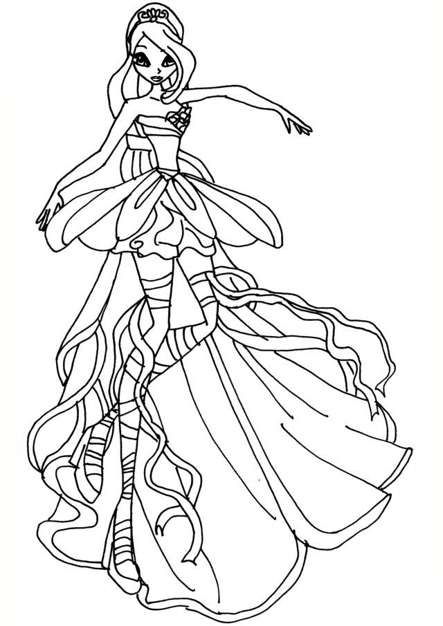 Free Fancy Winx Coloring Pages Free to Print printable