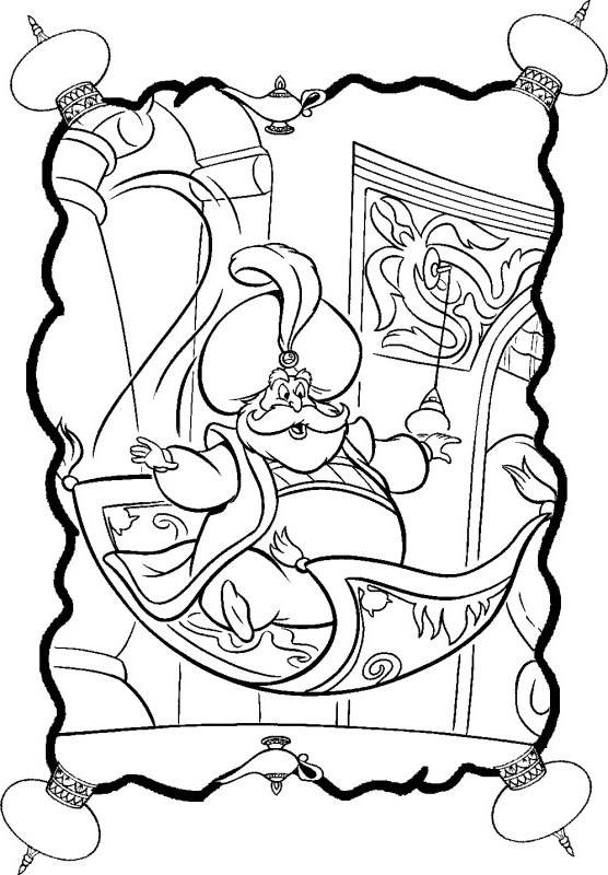Free Free Aladdin Coloring Pages for Adults printable