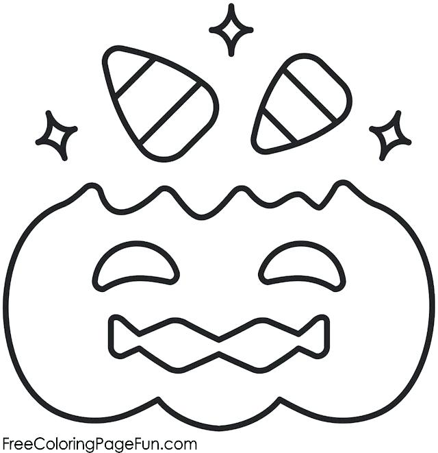 Free Free Candy Corn Coloring Pages for Girls printable