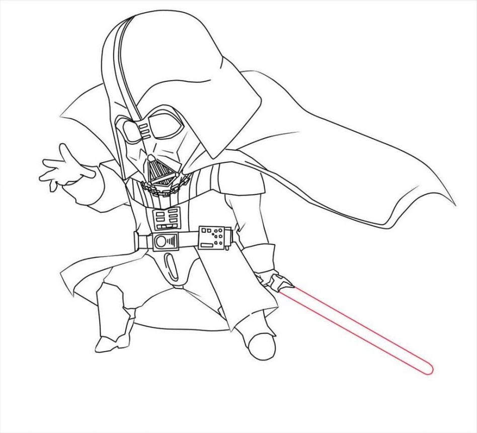 Free Free Darth Vader Coloring Pages Black and White printable