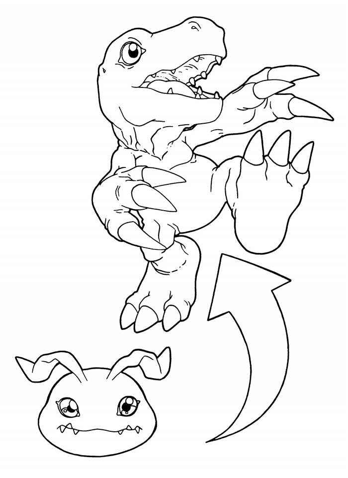 Free Free Digimon Coloring Pages Coloring Book printable