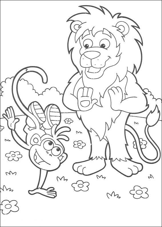 Free Free Dora The Explorer Coloring Pages Coloring Book printable