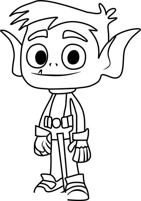 Free Free Teen Titans Coloring Pages for Boys printable