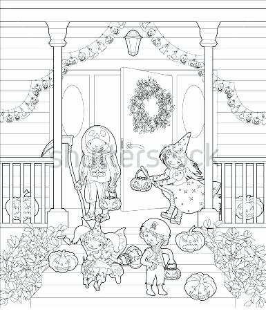 Free Free Trick or Treat Coloring Pages for Adults printable