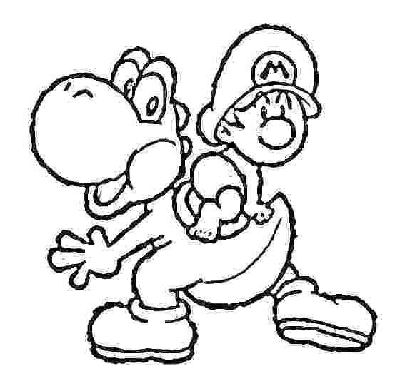 Free Free Yoshi Coloring Pages Clipart printable