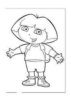 Free Fresh Dora The Explorer Coloring Pages Drawings printable
