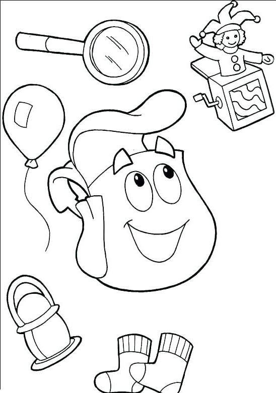 Fresh Dora The Explorer Coloring Pages Outline - Free Printable ...