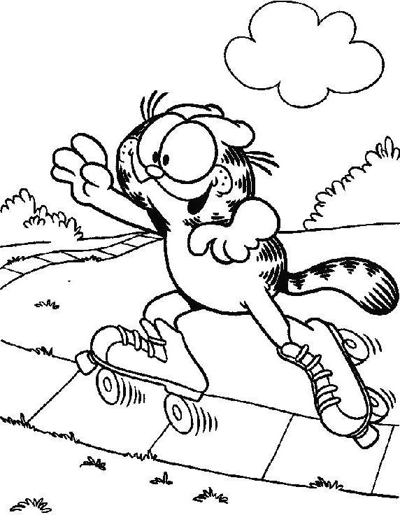 Free Fresh Garfield Coloring Pages Coloring Book printable