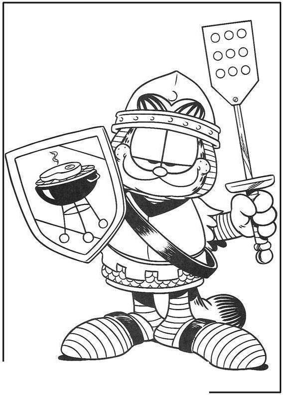 Free Fresh Garfield Coloring Pages Pictures printable