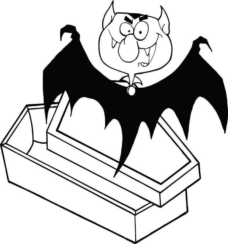 Free Funny Dracula Coloring Pages printable