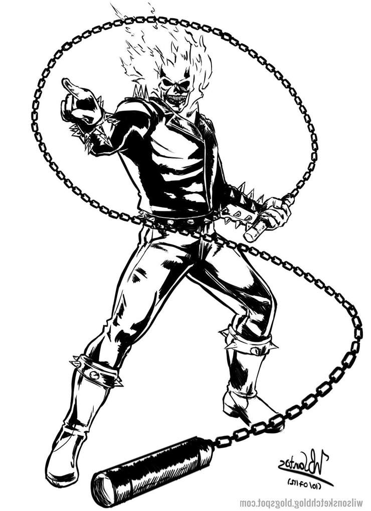 Free Ghost rider coloring pages coloring books printable