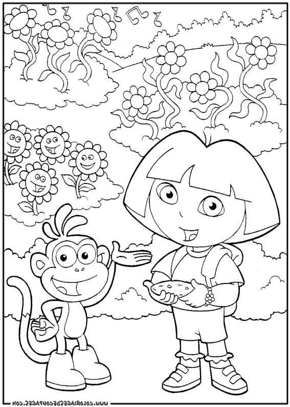 Free Great Dora The Explorer Coloring Pages Free to Print printable