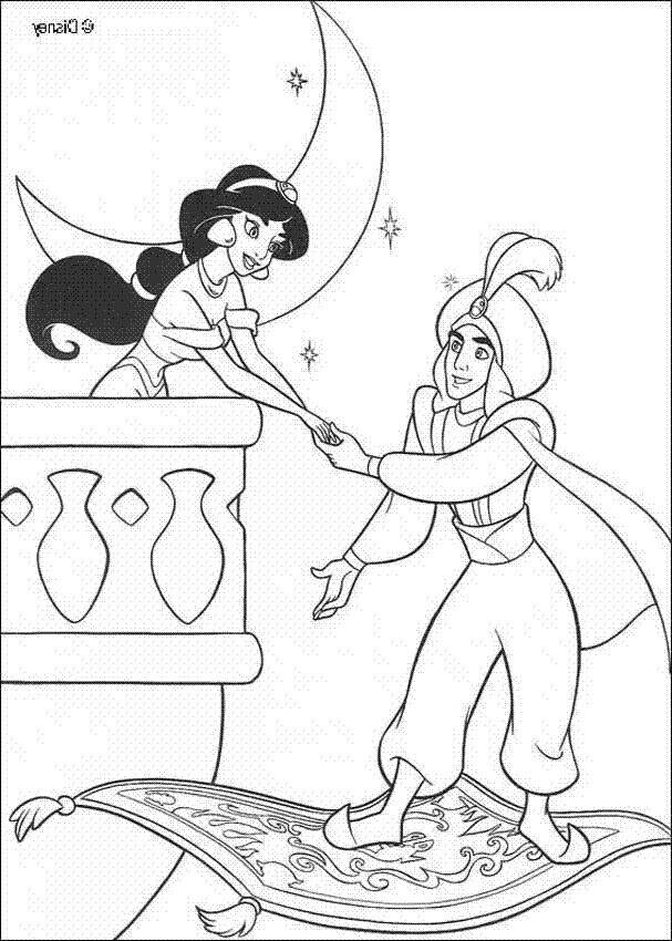 Free Inspirational Aladdin Coloring Pages Fan Art printable