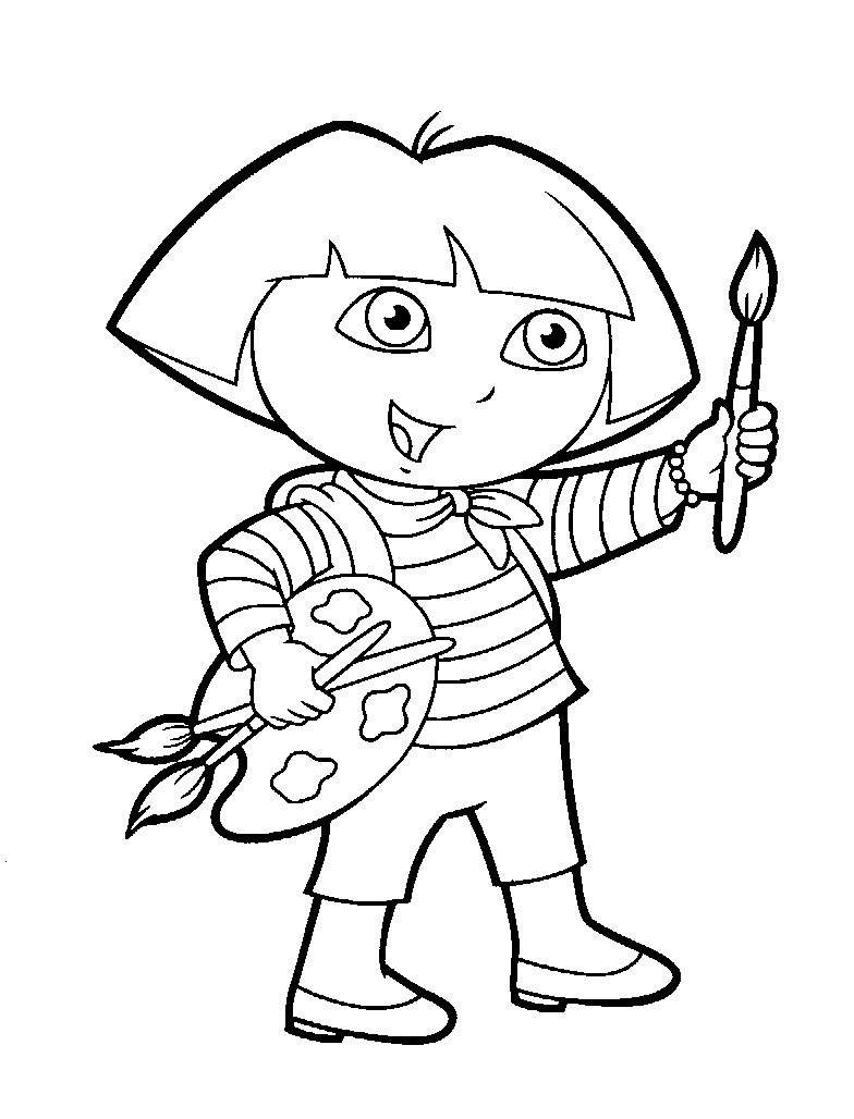 Free Inspirational Dora The Explorer Coloring Pages Free to Print printable