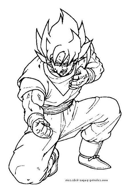 Free Inspirational Dragon Ball Z Coloring Pages Outline printable