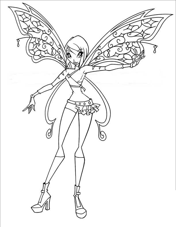 Free Inspirational Winx Coloring Pages Characters printable