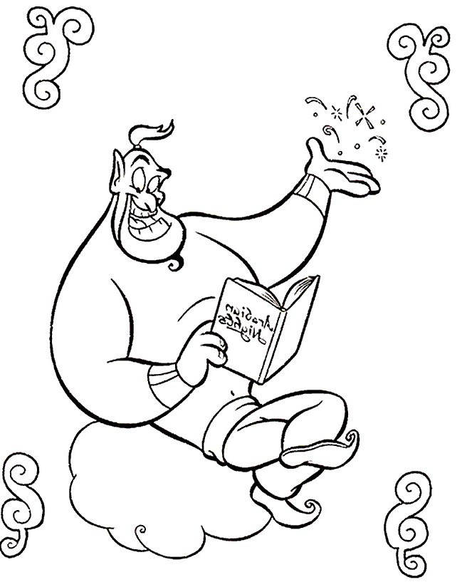 Free New Aladdin Coloring Pages Coloring Book printable