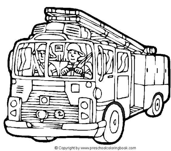 Free New Fire Safety Coloring Pages Outline printable