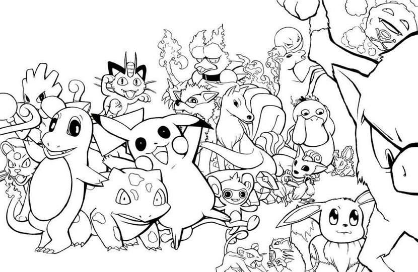 Free New Legendary Pokemon Coloring Pages Hand Drawing printable