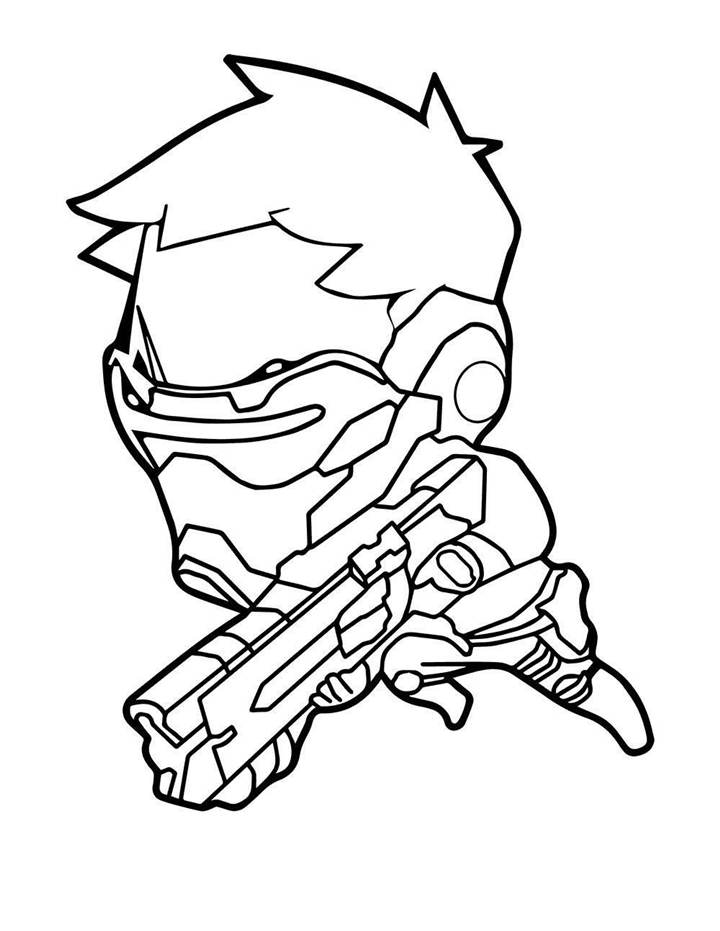Free Overwatch Coloring Pages Lineart 42 printable