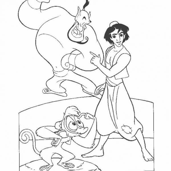 Best Aladdin Coloring Pages Characters - Free Printable Coloring Pages