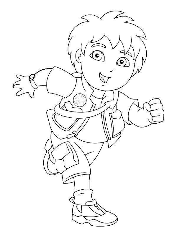 Free Printable Dora The Explorer Coloring Pages Clipart printable