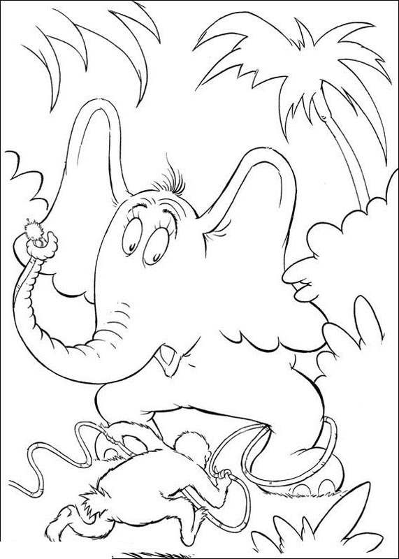 Free Printable Dr Seuss Coloring Pages Sketch printable