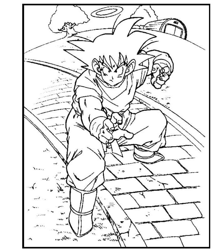 Printable Dragon Ball Z Coloring Pages Pictures - Free ...