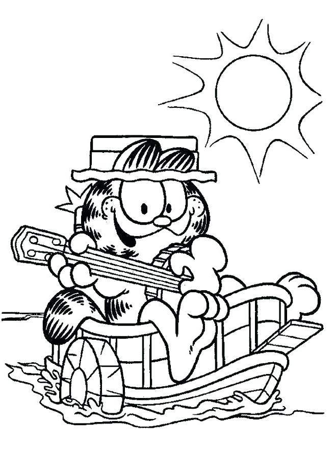 Free Printable Garfield Coloring Pages Drawings printable
