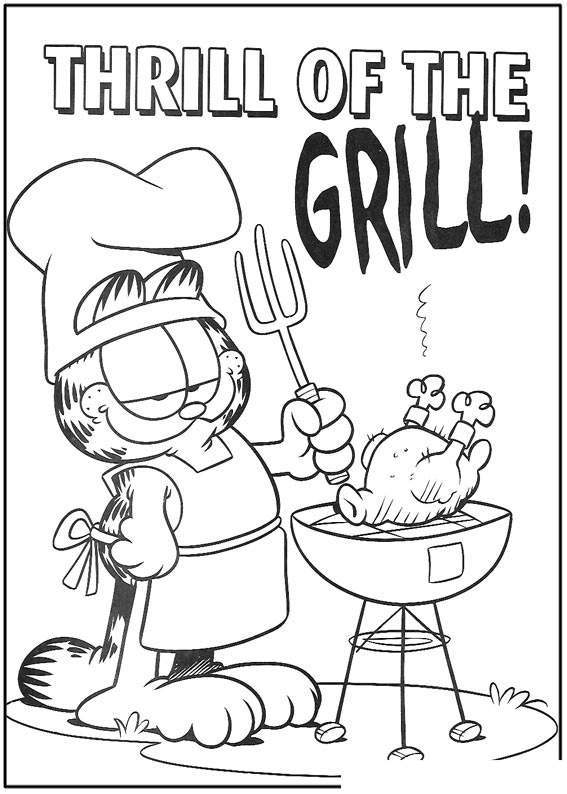 Free Printable Garfield Coloring Pages printable