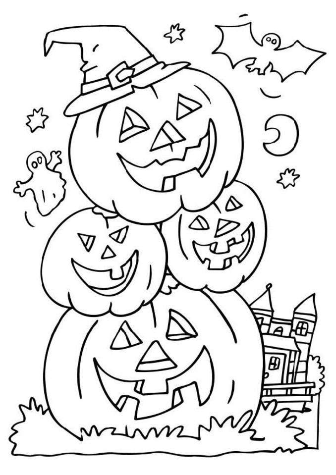 Download Printable Jack o Lantern Coloring Pages Sketch - Free ...