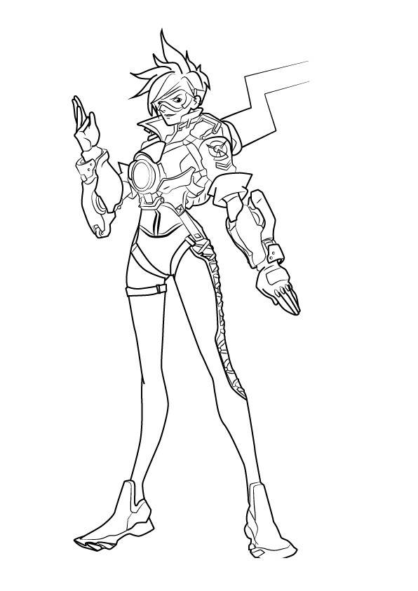 Free Printable Overwatch Coloring Pages Hand Drawing Tracer printable