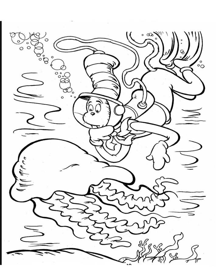 Free Simple Dr Seuss Coloring Pages Coloring Book printable