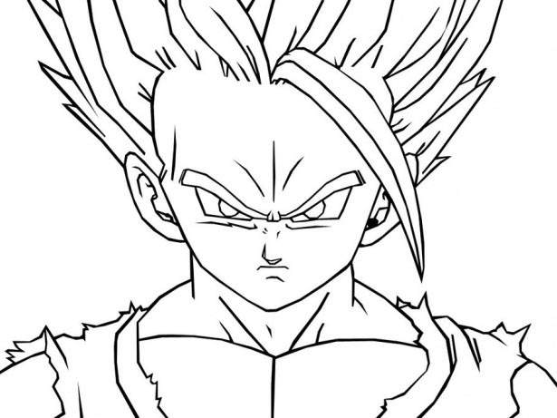 Free Simple Dragon Ball Z Coloring Pages Drawings printable