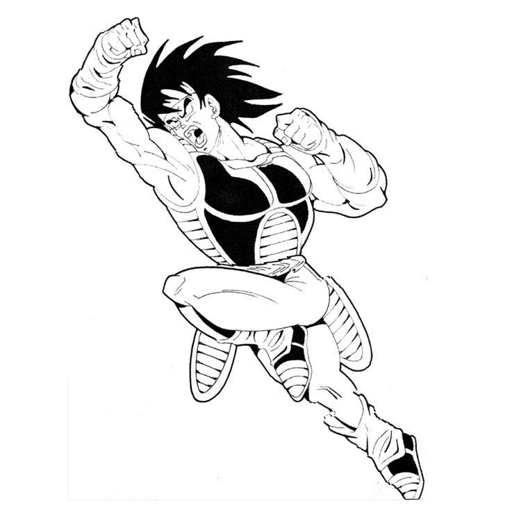 Simple Dragon Ball Z Coloring Pages for Adults - Free Printable